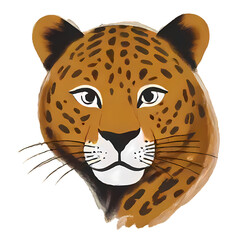 Snow Leopard Portrait: A majestic big cat with black spotted fur, intense eyes, and a dangerous aura, blending perfectly into its snowy habitat