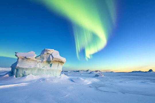 image of an aurora in the polar region