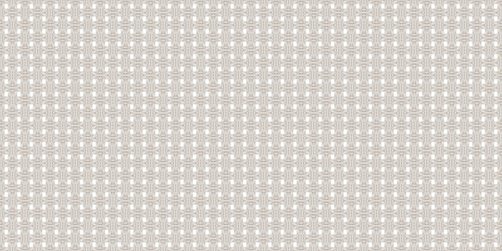 Canvas made of cotton for a cross-stitch embroidery with holes for needlework. Square mesh interlocking seamless pattern texture. Vector illustration. Linen fabric for crafts. Textile rag