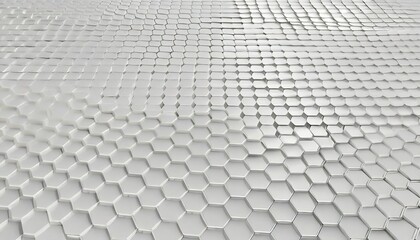 white hex surface