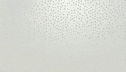 multiple water drops or raindrops of different sizes on a glass window clean pastel color background