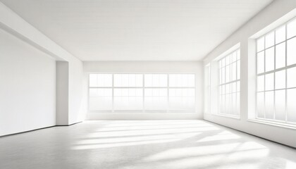empty light white room