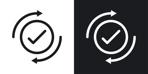 Ensure icon designed in a line style on white background. - obrazy, fototapety, plakaty