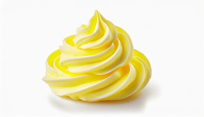 yellow whipped cream cut out