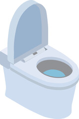 フタが開いたタンクレストイレ