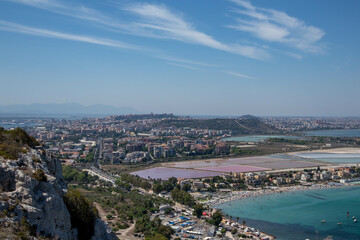 Vista su Cagliari dalla Sella del Diavolo, Sardegna