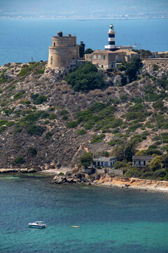 Faro di Calamosca dalla Sella del Diavolo, Sardegna