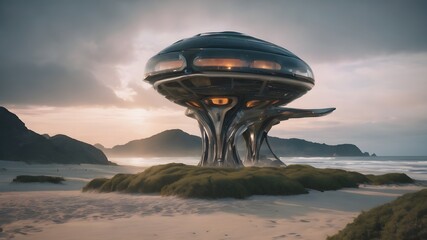 Alien Housing Background Very Cool