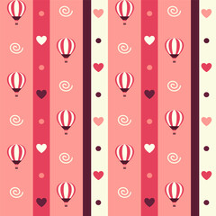 Seamless pattern for Valentine's Day. Vector illustration.