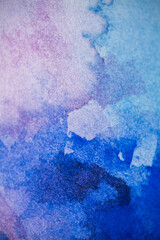 Watercolor wash. Painted in watercolor on a white background. Hand painted watercolor background. 