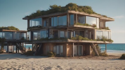 Obraz premium Alien Housing Background Very Cool