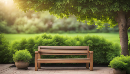 bench in the park - Powered by Adobe