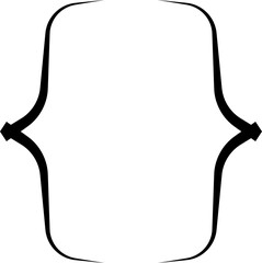 Curly braces, double symmetric brackets. Vector Typography symbols pair, frames for punctuation, maths, elements sign for text quote, mathematics.