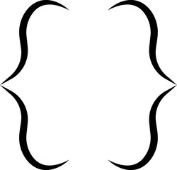 Curly braces, double symmetric brackets. Vector Typography symbols pair, frames for punctuation, maths, elements sign for text quote, mathematics.