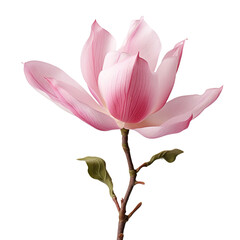 Tulip Tree flower isolated on transparent background