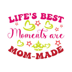 Mother's day typography t shirt design