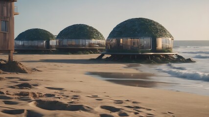 Obraz premium Alien Housing Background Very Cool