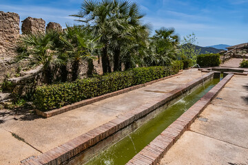 Xativa Castle or Castillo de Xativa - ancient fortification on the ancient roadway Via Augusta in...