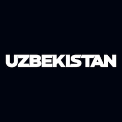 Uzbekistan lettering Vector graphic header design. Download it Now 