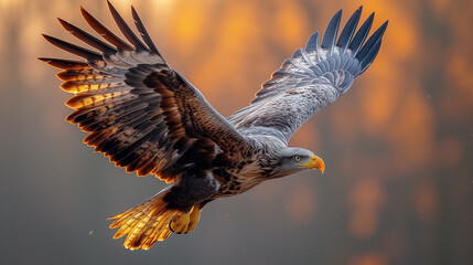 Obraz premium Eagle in flight.