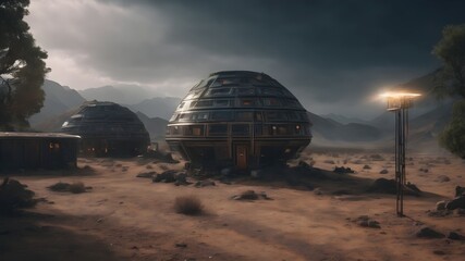 Alien Housing Background Very Cool