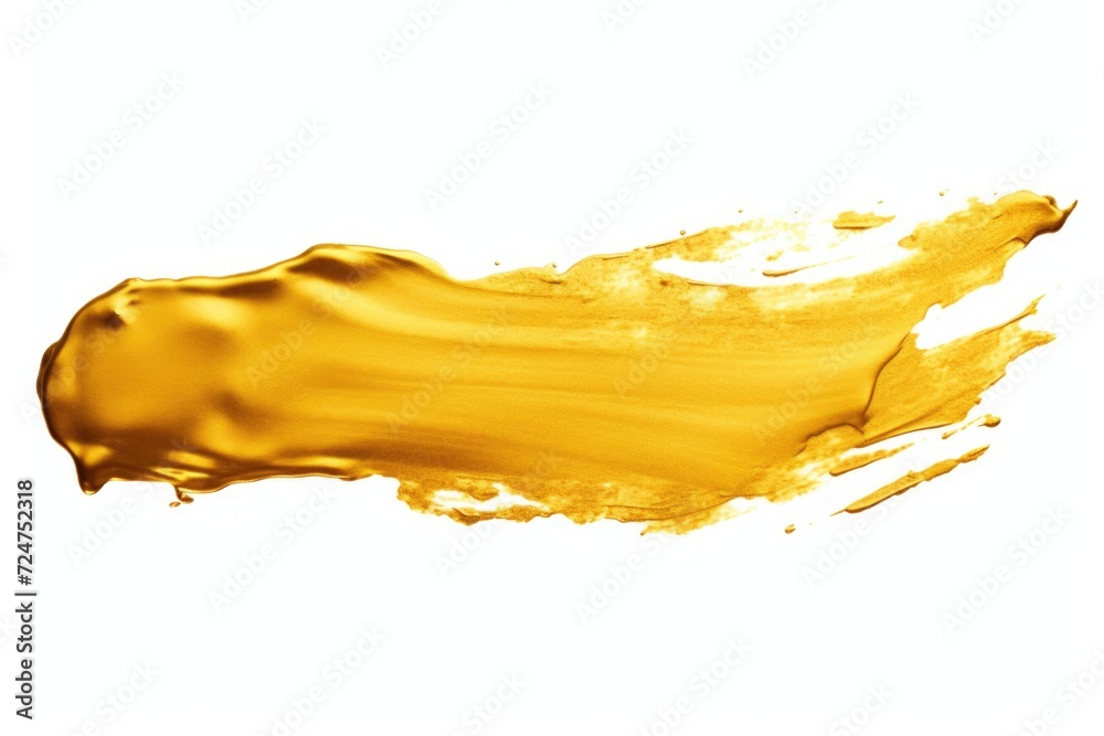 Poster a detailed view of a yellow liquid on a plain white background. this image can be used for various p