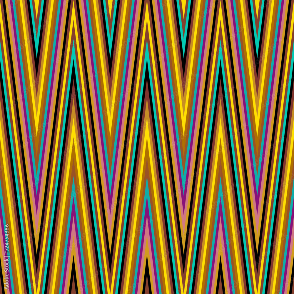 Leinwandbilder seamless vector chevron pattern. abstract geometric background. pattern of lines.