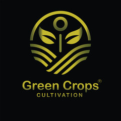 abstract logo design for Crops