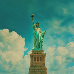 Obraz premium High-Resolution Photo: Statue of Liberty Travel Highlight