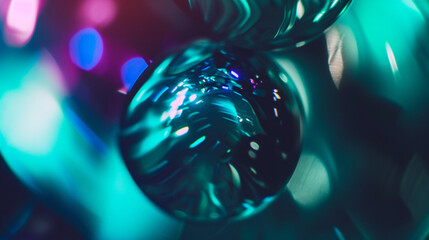 Light Leaks Of A Spinning Sphere, Teal, Cyan And Midnight Blue Colors. Creative background. Website background. Copy paste area for texture