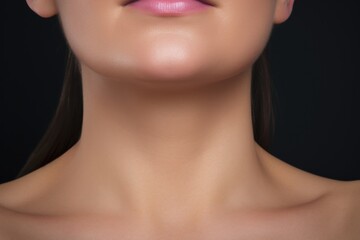 Close up of a woman's face with her eyes closed. Versatile image suitable for various concepts and projects