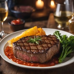 Delicious Steak Background