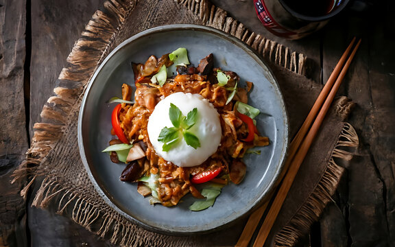 Capture the essence of Batagor in a mouthwatering food photography shot