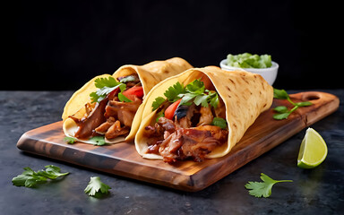 Capture the essence of Carnitas in a mouthwatering food photography shot