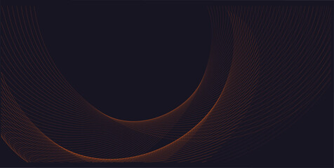 Orange Line Abstract Technolog. Abstract Various Cyberpunk Elements for Advertising, Web, Poster, Social Media, Banner, Cover. Tech Cyber, Hi-tech in Vector illustration.