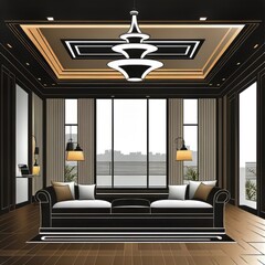 modern living room interior with sofa, interior design vector, interior property