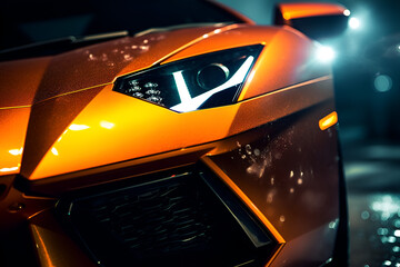 Lamborghini Wallpaper, Luxury Car design, Ai generative - obrazy, fototapety, plakaty