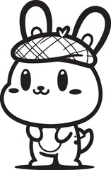 cute bunny coloring page