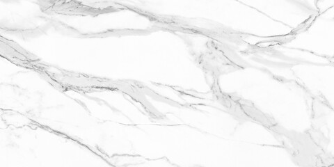 Carrara Statuario White Marble Background, Polished Marble with Clean and Clear Grey Streaks, Unique and Intricate Veining Patterns for Ceramic Tiles Printing Design