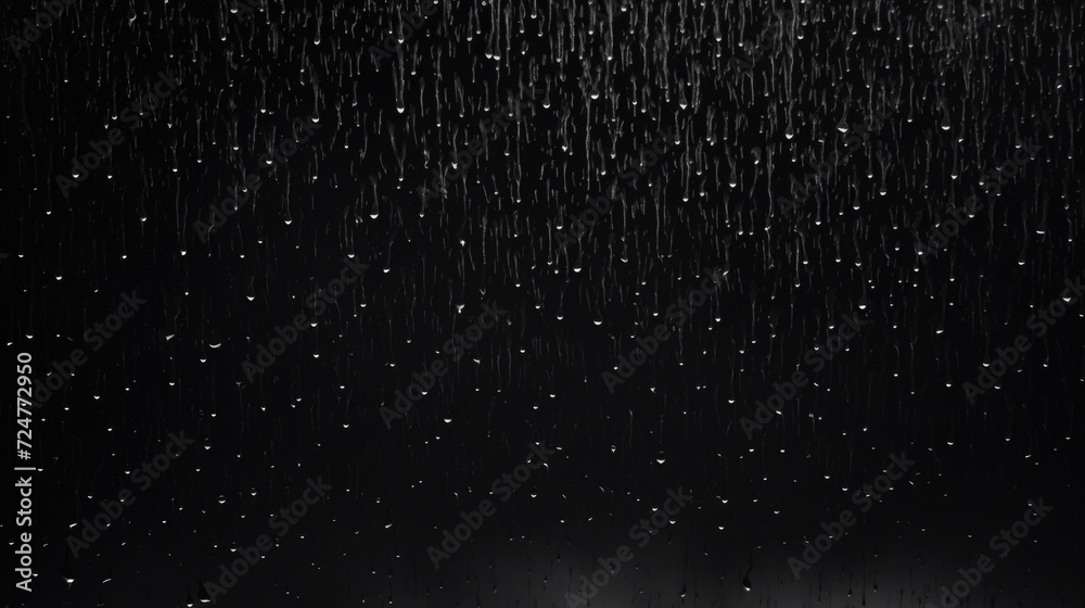 Aufkleber a black and white photo capturing a rain shower. perfect for adding a dramatic touch to any project