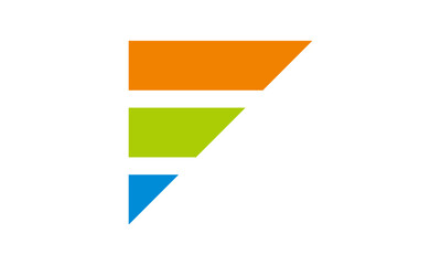 Letter F financial logo	
