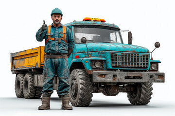 Fototapeta premium Auto Rescue Expert and Tow Vehicle