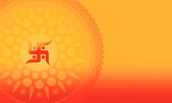 vector swastik of an abstract background	