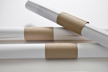 Toilet paper roll tubes organizer    