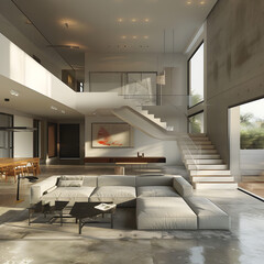 modern living interior.