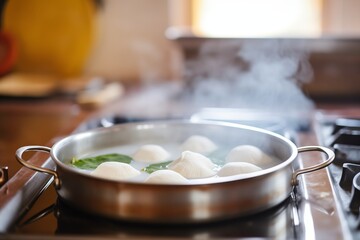 idlis steaming in traditional cooker