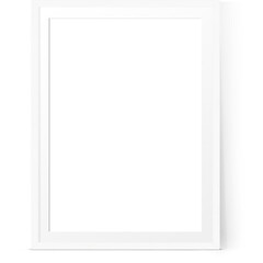 Empty various style of white photo wall frame isolated on plain background ,suitable for your asset elements.
