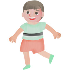 child running
