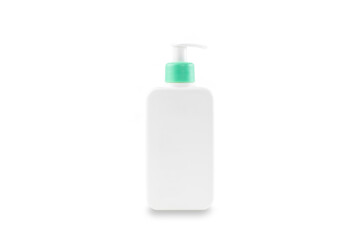 Skin care bottle. Cosmetic product isolated on white background with clipping path. Mockup.