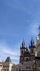 church in old-city square in Prague